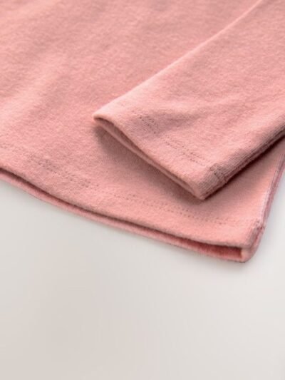 Pink Long Sleeve Collar Top