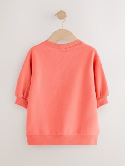 Red Character Relaxed Sweat Dress