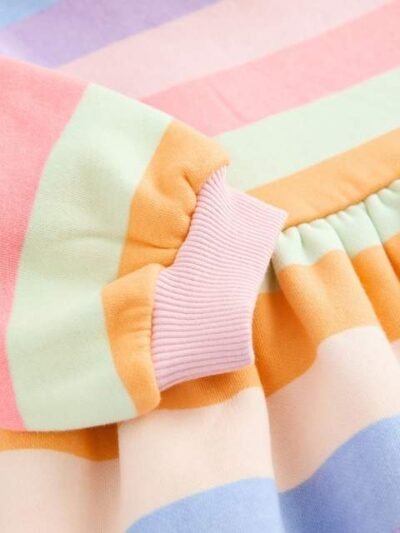 Rainbow Striped Sweat Dress
