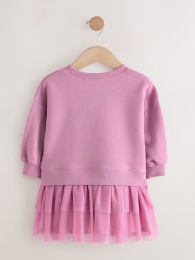 Purple Fox Sweat Party Dress