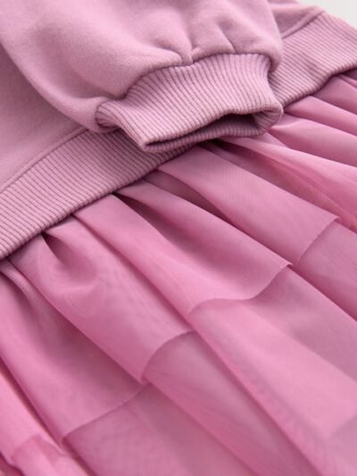 Purple Fox Sweat Party Dress