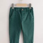 Green Stretch Chino Trousers