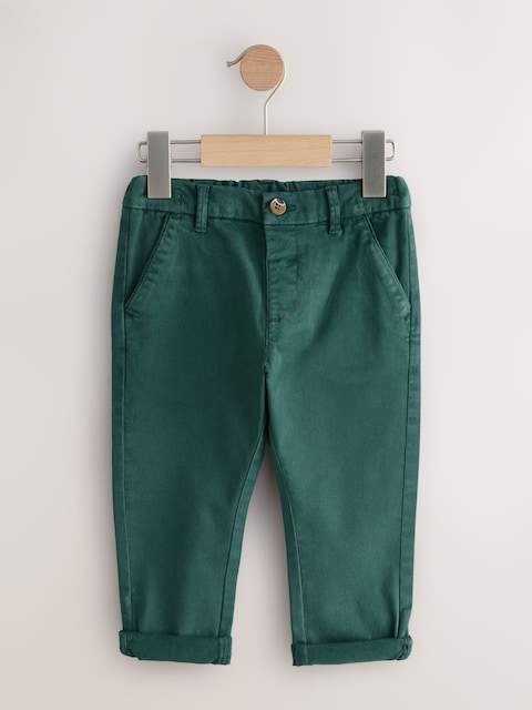 Green Stretch Chino Trousers