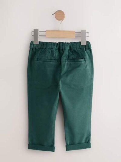 Green Stretch Chino Trousers