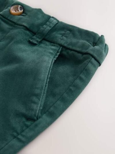 Green Stretch Chino Trousers