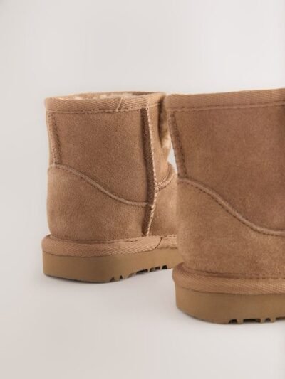 Tan Brown Standard Fit (F) Suede Pull On Boots