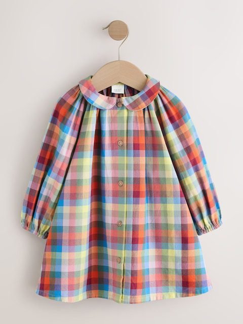 Multi Check Shirt Dress
