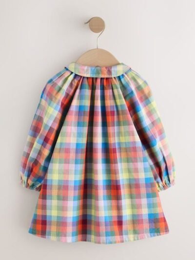 Multi Check Shirt Dress