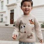 Neutral Dogs Knitted Crew Neck Jumper
