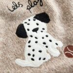 Neutral Dogs Knitted Crew Neck Jumper