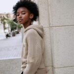 Neutral Utility Knitted Hoodie