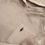 Neutral Utility Knitted Hoodie