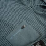 Blue Utility Knitted Hoodie