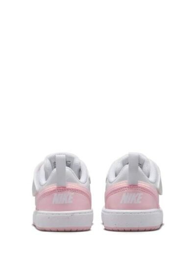 Nike White/Pink Infant Court Borough Low Recraft Trainers