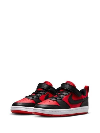 Nike Red/Black Junior Court Borough Low Recraft Trainers
