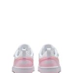 Nike White/Pink Junior Court Borough Low Recraft Trainers