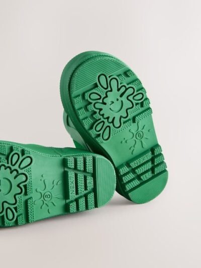 Green Warm Lined Ankle Wellies