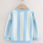 Light Blue Knitted Crew Neck Jumper
