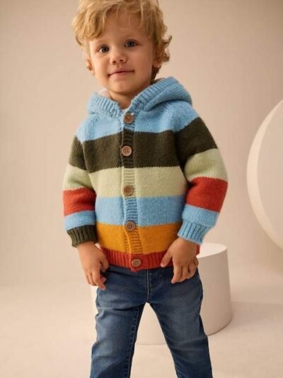 Multi Bright Stripe Character Cardigan