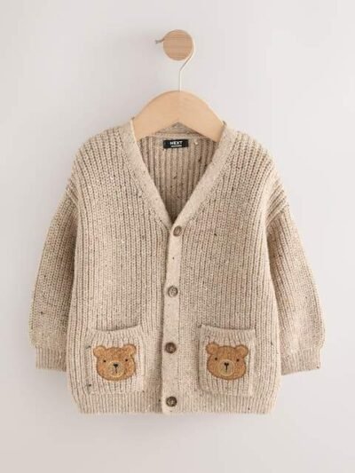 Neutral Bears Character Cardigan