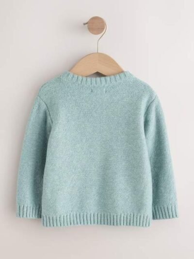 Mineral Blue Knitted Christmas Jumper