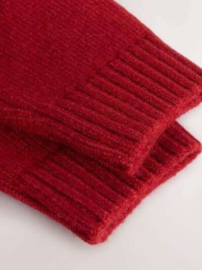 Bright Red Reindeer Knitted Christmas Jumper