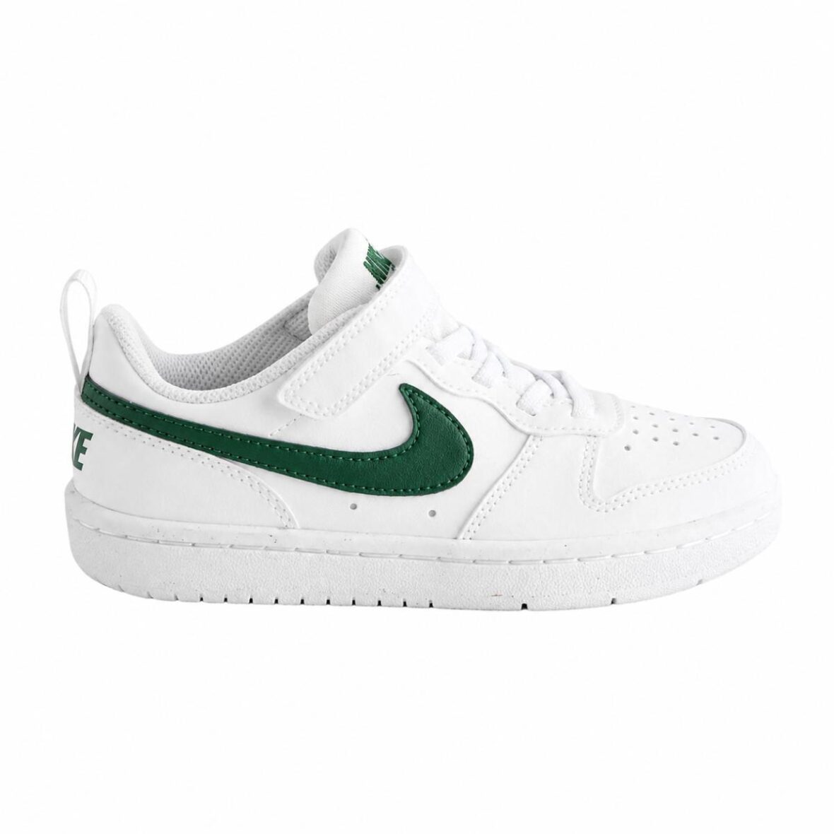 Nike White/Fir Green Junior Court Borough Low Recraft Trainers