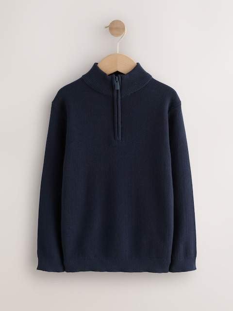 Navy Blue Quarter Zip Jumper