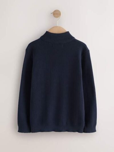 Navy Blue Quarter Zip Jumper