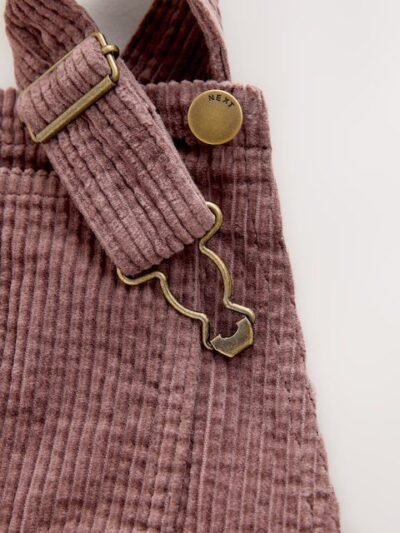 Mink Brown Cord Pinafore Dress