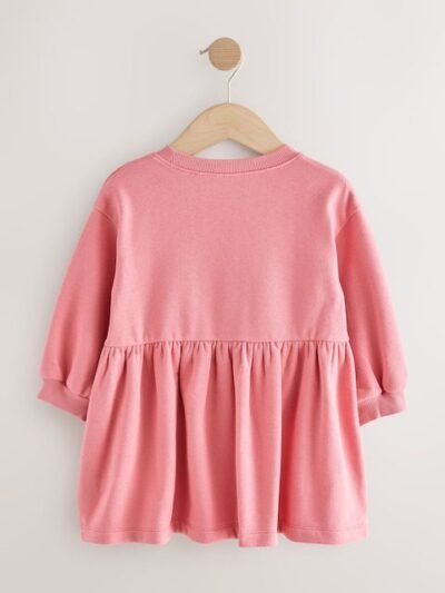 Pink Christmas Embellished Sweat Dress