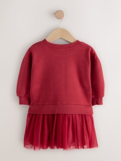 Red Bow Sweat Party Dress