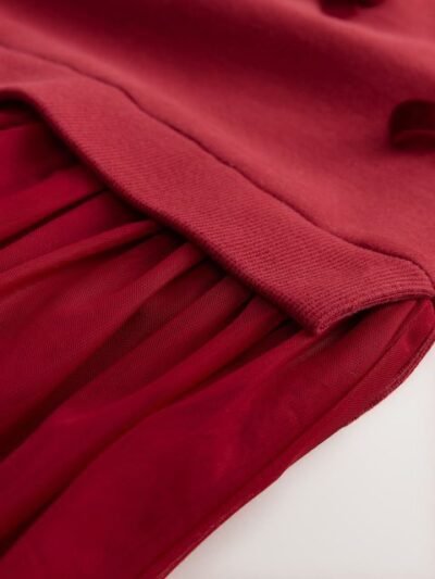 Red Bow Sweat Party Dress