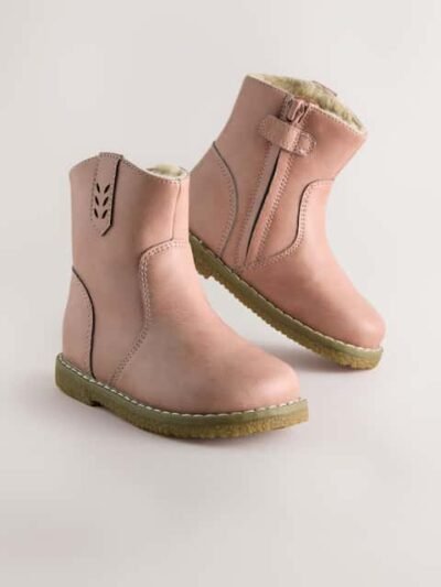 Pink Ankle Western Boots