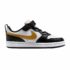 Nike Black/Gold Junior Court Borough Low Recraft Trainers