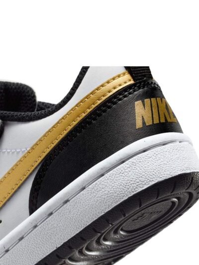 Nike Black/Gold Junior Court Borough Low Recraft Trainers