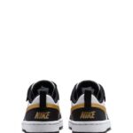 Nike Black/Gold Junior Court Borough Low Recraft Trainers