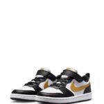 Nike Black/Gold Junior Court Borough Low Recraft Trainers