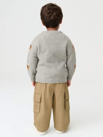 Brown Hamish Knitted Crew Neck Jumper