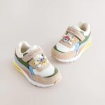 Neutral Paw Patrol Wide Fit (G) Elastic Lace Trainers