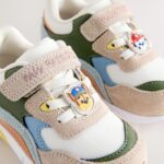 Neutral Paw Patrol Wide Fit (G) Elastic Lace Trainers