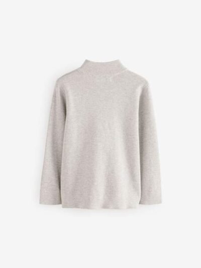 Grey Quarter Zip Jumper