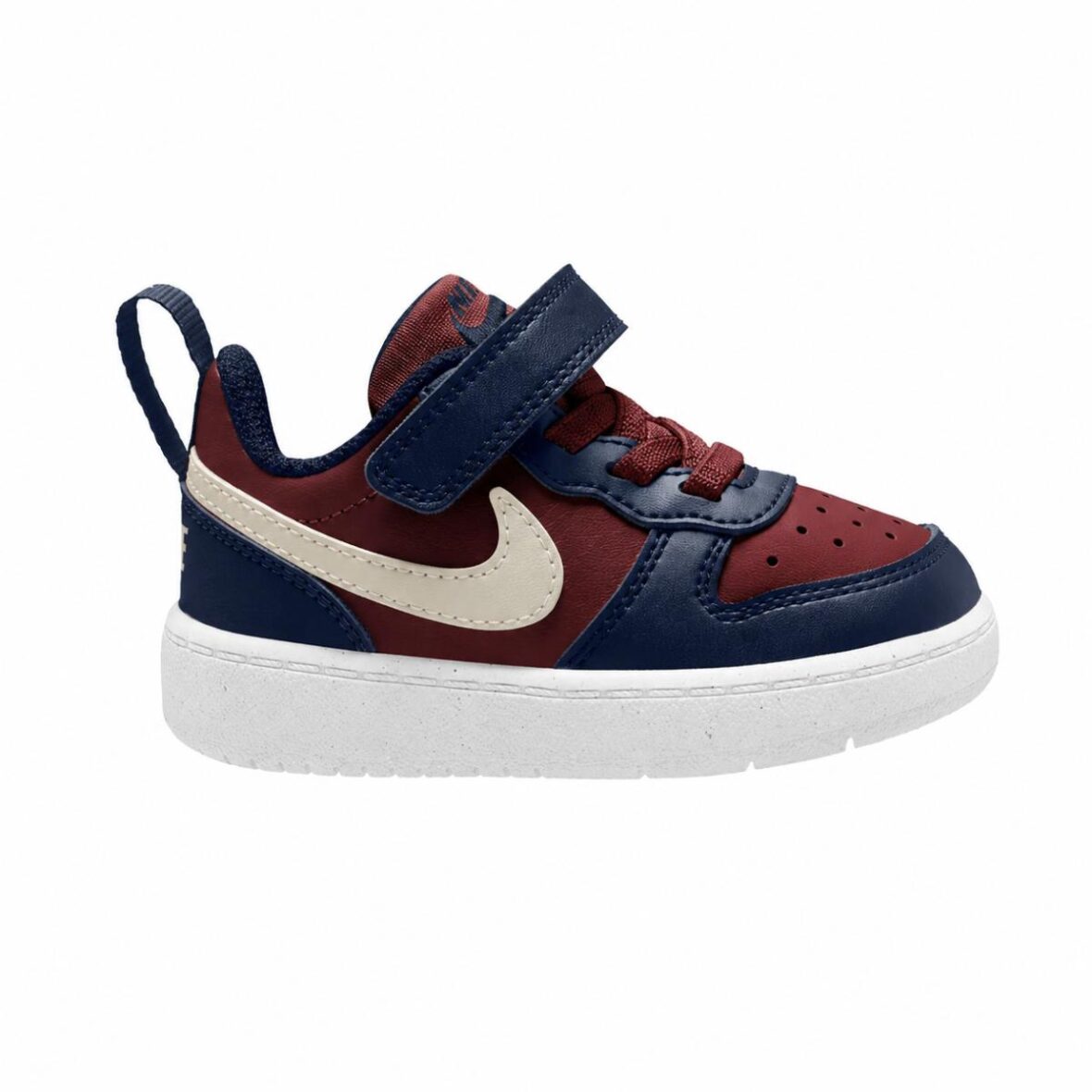 Nike Dark Team Red/Navy Infant Court Borough Low Recraft Trainers