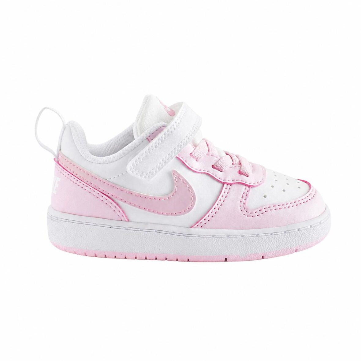 Nike White/Pink Infant Court Borough Low Recraft Trainers