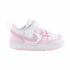 Nike WhitePink Infant Court Borough Low Recraft Trainers