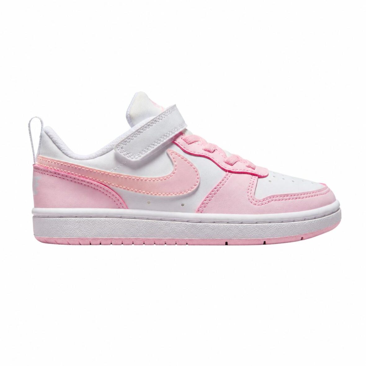 Nike White/Pink Junior Court Borough Low Recraft Trainers