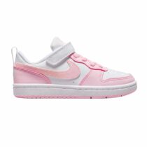 Nike WhitePink Junior Court Borough Low Recraft Trainers