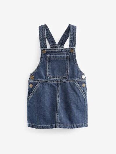 Indigo Blue Denim Pinafore Dress