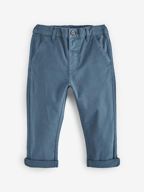 Blue Stretch Chino Trousers