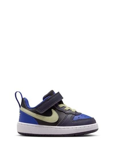Nike Black Olive Purple Infant Court Borough Low Recraft Trainers